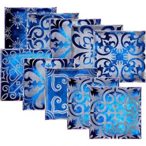 Ersandy - 10pcs Stickers Carreaux Muraux Auto-Adhésif Autocollant Carreau Autocollant Fond D'Écran pour Cuisine Salon Salle De Bains Décor à La