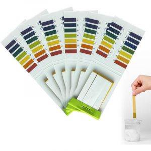 Bandelettes de Test pH, Testeur de pH, Indicateur de pH, Papier pH pour Eau, Sol, Boissons et Autres Substances