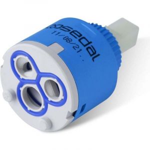 Cartouche c&eacute;ramique, 40MM Cartouche Robinet adapt&eacute; au Robinet de Cuisine et au Robinet de lavabo