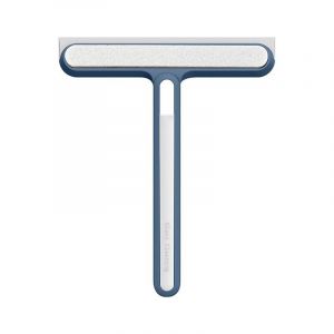 Linghhang - Bleu) 2-en-1 pour Raclette Douche, Raclette Vitre, Raclette de Douche, Nettoyeur vitres Ménager Essuie-Glace Brosse à Verre Raclette