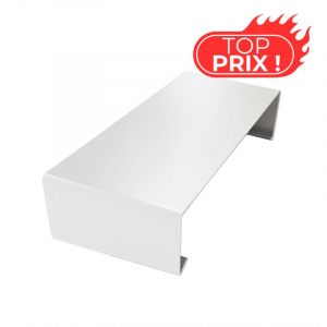 Eclisse ECO50 de couvertine pour acrot&egrave;re toit-terrasse - Blanc Pur - RAL 9010 - ALUHOME