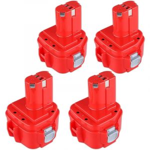 Pdstation - 4Pack 12V 4.8Ah pour Makita Batterie PA12 Makita 12V Batterie 1220 1222 1233 1200 1234 1235 1235B 1235F 1235A 192696-2 192698-8 192598-2