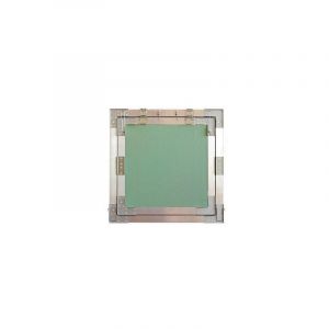 Sans Marque - Trappes de visite pl&acirc;tre ouverture pousser-lacher Cadre aluminium et plaque BA13 400x400 mm carton de 2 trappes
