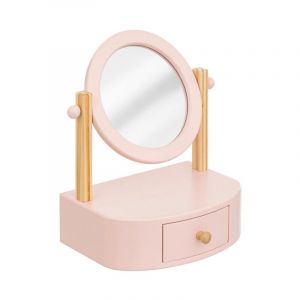 Coiffeuse &agrave; Poser Enfant 'Chary' 28cm Rose