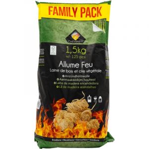 Pyrofeu - allume feu laine de bois 1,5 kg 100% v&eacute;g&eacute;tal