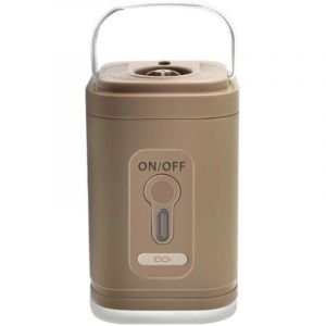 Mini Pompe à Air Électrique, Pompe à Air de Voyage Portable, 2 en 1 Pompe pour Matelas à Air et Sac sous Vide, Pompe de Camping pour Gonfler et Dégonf