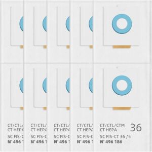 Sacs d'aspirateur 496186 pour Festool Selfclean CT 36 / CTM 36 E/CTL 36 E CLEANTEC s&eacute;rie aspirateur mobile grande capacit&eacute; sac filtrant extracteur de