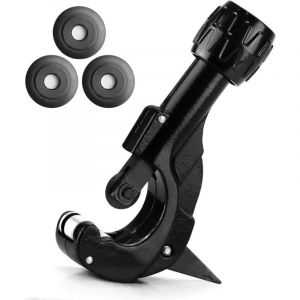 Coupe Tube Coupe-tuyau avce 3 Molette de Rechange et Lame D'&eacute;bavurage pour &Oslash; 3-35 mm / 1/8" - 1 3/8" Tubes Tuyaux en Cuivre, Laiton, M&eacute;tal L&eacute;ger et