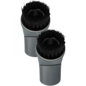 2x Set de brosses à épousseter compatible avec Miele S236I, S237I, S238I, S240I, S246I, S247I, S242 aspirateur - Buse pinceau - brosse ronde - Vhbw