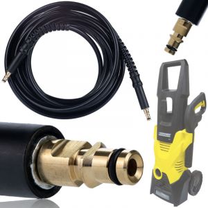 Tubo ad alta pressione Click-Click da 15 m per idropulitrice K&auml;rcher K2 K3 K4 K5 K6 K7