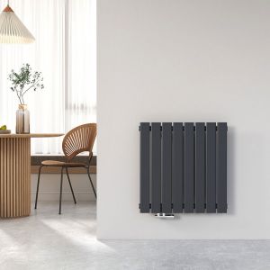 Heilmetz - Radiateur eau chaude en acier Design Vertical Radiateur chauffage central anthracite 63x62cm