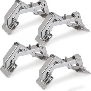 Linghhang - 4 pcs Charnière de porte d'armoire charnière de porte charnière d'armoire à 170 degrés charnière invisible pour armoire de cuisine