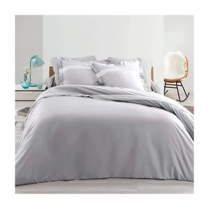 Housse de couette Percale - Astoria Gris - 240 x 220 cm .