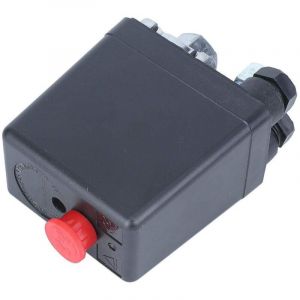 G1/4" Pressostat Compresseur Air, 220V 20A Commutateur Automatique FB-30 de Valve de Pression pour le Compresseur d'Air &agrave; un Trou 0.5-1.2MPa