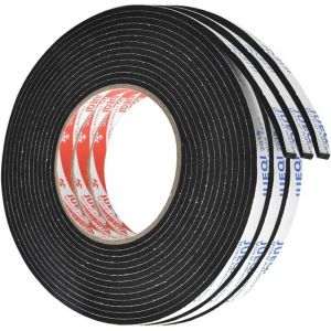 3pcs Ruban Adh&eacute;sif Double Face Puissant 5m&times;10mm&times;3mm Ruban Mousse Adh&eacute;sif Ruban &eacute;ponge Double Face Ruban D'&eacute;tanch&eacute;It&eacute; R&eacute;siste &agrave; L'humidit&eacute; pour