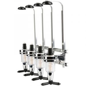 Distributeur de vin mural, Support Mural pour 4 Bouteilles - Design Doseur Alcool 4 Bouteilles Support Mural Boissons Alcools de Vin
