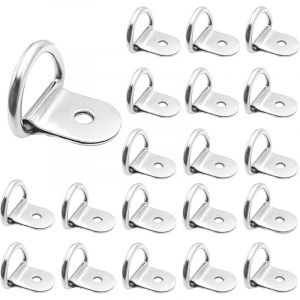 20 pi&egrave;ces Anneaux D'arrimage,Anneaux d'arrimage,Anneau Arrimage Iron,remorque d'anneau Montage d, Anneau d arrimage Rond pour Pliable avec