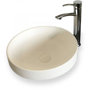 Ambra - Collection Vasque semi-encastrée 40 cm en Solid surface - Lucia