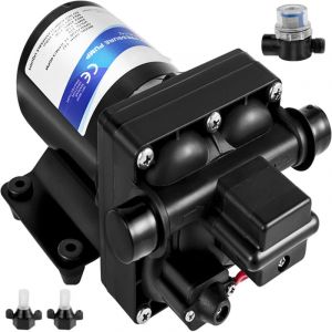 Mophorn - 12V pompe à eau douce auto-amorçante, 4 gpm pulvérisateur rv avec interrupteur de pression 55 psi, filtre détachable, 12V pompe à membrane