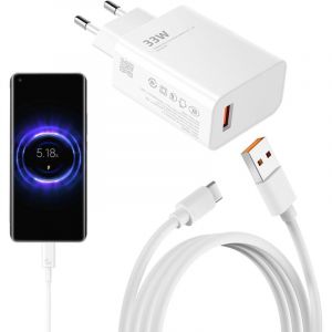 Chargeur pour Xiaomi 33w, Chargeur 33w pour Xiaomi, Charge ur pour Rapide pour Xiao mi 3 3w, pour Xia omi Redmi Note 13/12/11/11S/9/10/11 Pro/12