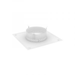 [JAMAIS UTILISE] Plaque de Propret&eacute; Aimant&eacute;e &agrave; Ventilation Annulaire DIXNEUF 20x20cm Diam&egrave;tre 150mm Blanc - 017.PVAA2020150B9