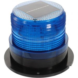 Lampe De Stroboscopique Solaire Pour Voiture Lumi&egrave;re LED D'Urgence &Agrave; &Eacute;clats Bleus Lampe De S&eacute;curit&eacute; V&eacute;hicule Avec Base Magn&eacute;tique &Eacute;clairage
