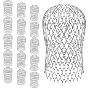 Filtre Goutti&egrave;re, Crapaudine de Goutti&egrave;re en Aluminium, Filtre Anti Feuille, M&eacute;tal Gardes De Goutti&egrave;re pour Maison, Avant-toit, Foss&eacute;, &Eacute;gout, 16 pc