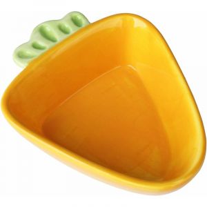 Gamelle en c&eacute;ramique pour animal domestique - Carotte - Gamelle en c&eacute;ramique pour hamster, cochon d'Inde, rat, lapin