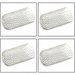 4 pièces crapaudines en acier inoxydable pour gouttière - grille stop feuille - 6,69x4,72 pouces
