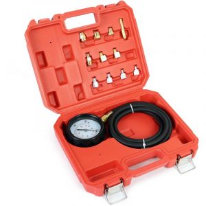 Wiltec - Kit Mesure de pression d'huile Manomètre Jauge Testeur Appareil Contrôle de pression 0-35 bars