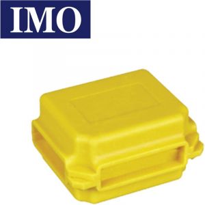 Bo&icirc;te de jonction jaune pr&eacute;-remplie de gel isolant 53x39x24mm
