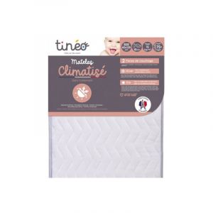 Matelas Climatisé 60x120x10cm - Matelas Bébé - Climatisé - 1 Face Été - 1 Face Hiver - Sans Traitement - Fabriqué En Fran