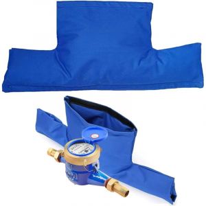 Lot de 2 housses isolantes pour compteur d'eau，Protection contre le gel，Couvercle isolant amovible du compteur d'eau，54 x 25 cm