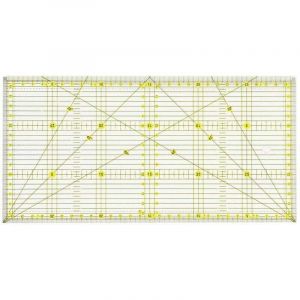 15 x 30 cm R&egrave;gle de patchwork avec indications d'angles, R&egrave;gle couture pr&eacute;cise pour le quilting, la couture et le patchwork