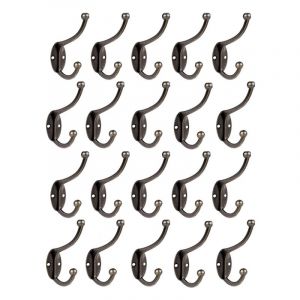 20 Pcs Pat&egrave;re Porte Manteau Murale Vintage Crochet Uniques M&eacute;tal De Porte Chapeau Crochet R&eacute;tro Inox avec Vis pour la maison pour Porte-Manteau Salle