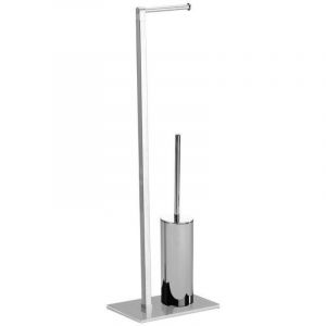 Gedy - Sapho Accessoires de salle de bains Porte-papier avec brosse de wc, chrome 783213