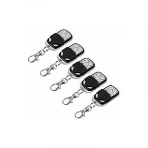 5pcs Télécommande Universel Clonage Portail Electrique Garage Ouvre-Porte Fob 433mhz Remplacement Porte Clé