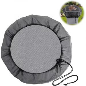 2PCS Filet pour Citerne de Pluie, Filet de Protection pour Tonneau de Pluie, Filet de Protection Anti-Moustique, Prot&egrave;ge Votre Eau des Feuilles, des