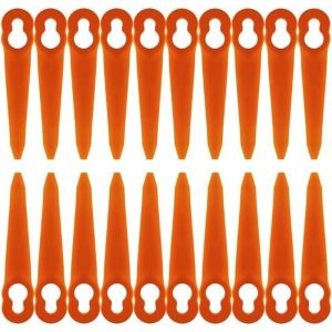 Lot de 100 Lames Compatible pour Coupe Bordure Stihl PolyCut 2-2 PolyCut 3-2, FSA 45 FSA 57 FSE 52, Lames en Plastique pour Coupe Bordure Stihl sans