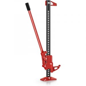WilTec Cric Farm Jack, Charge Max. 3000 kg, Hauteur de Levage 12,2-105 cm, Cric &agrave; cr&eacute;maill&egrave;re pour D&eacute;pannage V&eacute;hicule embourb&eacute; &ndash; Tout-Terrain 4x4 ATV
