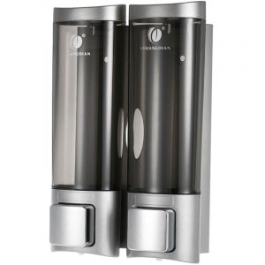 Distributeur de Savon Mural, Distributeur de Gel Douche, Distributeur de Savon de Douche sans Per&ccedil;age, Distributeur de Savon Manuel, Deux M&eacute;thodes