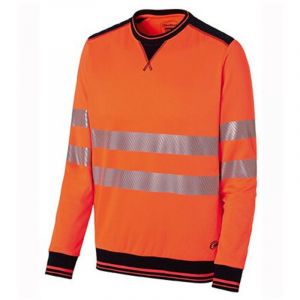 Molinel - Sweat haute visbilit&eacute; luklight orange/marine - l
