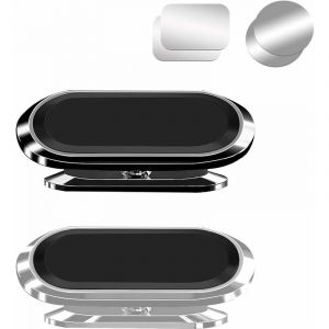 2 Pièces Support Téléphone Voiture Magnétique, Super Magnet 360 ° Support de Téléphone Portable Réglable, Support de Smartphone Antidérapant pour