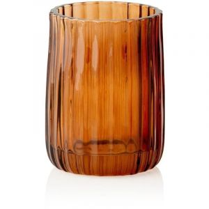 BA70093 Portacepillos De Baño Naranja De Cristal Estilo Vintage - ref: BA70093 - Andrea House