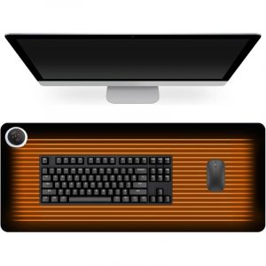 Sous-main chauffant, 330 x 800 mm, tapis de souris chauffant pour bureau, arr&ecirc;t automatique apr&egrave;s 3 heures, sous-main &eacute;tanche, tapis de table