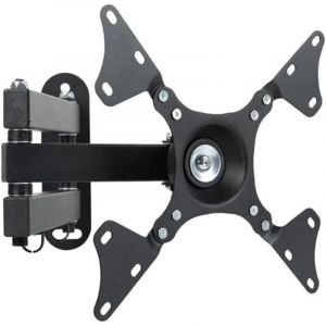 Support TV Mural Fixation Support Mural Ecran PC Orientable et Inclinable Universel pour Moniteur et T&eacute;l&eacute;vision Plat/Incurv&eacute; de 14-32 Pouces Jusqu'&agrave;