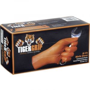 Tiger grip l 100 pc(s) Nitrile Gants &agrave; usage unique Taille: l en 374-2, en 374-3, en 455 - Kunzer