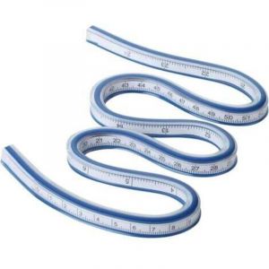 1 Pi&egrave;ces 60cm R&egrave;gle Courbe Flexible, R&egrave;gle Courbe en Plastique, R&egrave;gle &agrave; Mesurer pour Studio, Dessin, V&ecirc;tement, Menuiserie