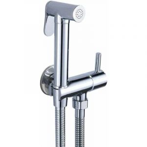 Kit Douchette WC Mitigeur Thermostatique - Chrome Anti-Br&ucirc;lure - Inverseur de Douche - Set Bidet