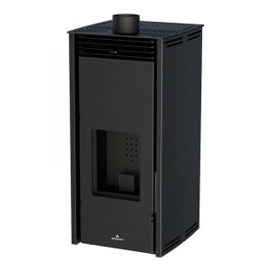 Azura Home Design - Poêle à pellet - sans electricite - free 6 kW couleur noire